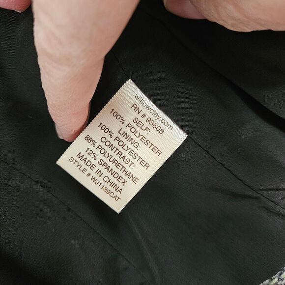 Willow and Clay Womens Tweed Jacket Blazer Open Front Multi-Color Lined Sz Small - Picture 6 of 8